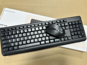 米徒C20air无线键鼠套装家用办公白色黑色台式机电脑无线键盘鼠标