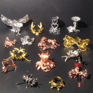 水晶球底座合金创意动物爱心蝴蝶装饰品摆件工艺品