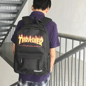 美国 thrasher滑板包 休闲双肩背包学生男女电脑情侣书包 包邮