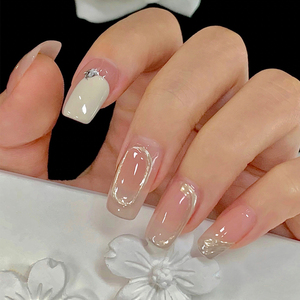 秋冬裸色光疗指甲油胶2021年新款流行冰透奶白色乳白色美甲店专用