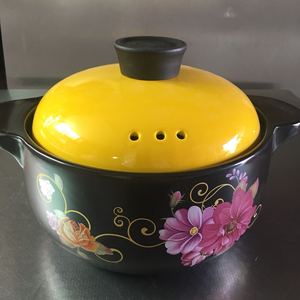 英特利新款耐高温陶瓷锅砂锅煲锅养生汤煲3.0升