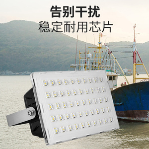 渔登大发光面220V防干扰渔船灯LED抗干扰渔船甲板灯24V船用照明灯