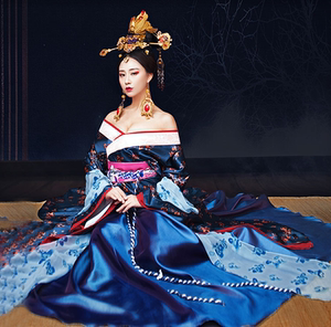 2022新款影楼写真演出古装汉服妃子装性感服装丹枫阁贵妃汉朝女装