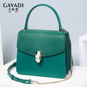 000人付款淘宝卡梵蒂鳄鱼皮包包女2022新款真皮女包奢侈品手提水桶包
