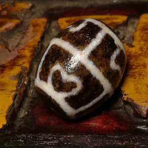 西藏包浆龟甲莲花天珠玛瑙勒子男女项链吊坠挂件多宝手串背云配饰