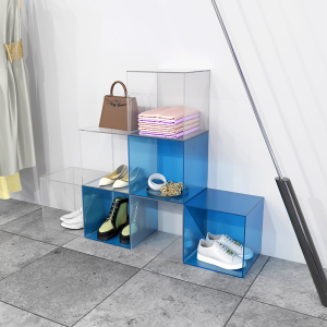 服装店展示架上墙亚克力陈列架衣架摆件鞋架模特站台包包展示货架