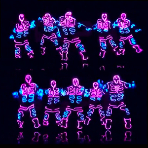 荧光舞表演服道具发光线夜光衣激光舞演出服灯光舞服装电光舞蹈服