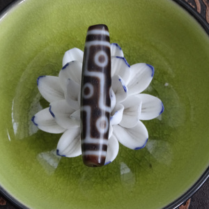 西藏天然老天珠玛瑙原石手链手串项链吊坠五,九眼天珠纯朱砂真品