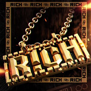 2020年新款中国新说唱第四季晋级项链rich吊坠嘻哈吴亦凡同款吊牌