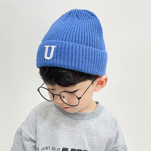 儿童毛线帽子男潮个性男童