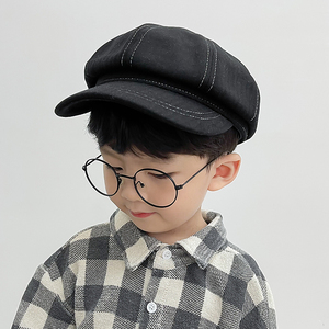 儿童贝雷帽春秋男童帽子帅气潮流个性八角帽秋冬百搭韩国2021新款