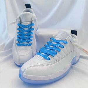 适配aj11 retro low gs legend blue传奇蓝腰果花渐变泼墨鞋带