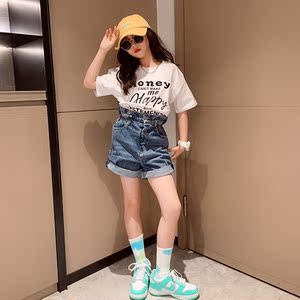 女童街舞爵士舞服装小女孩夏季hiphop儿童装舞蹈霸气潮服时尚个性