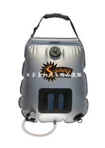 日本汽车户外折叠沐浴器便携太阳能加热热水袋洗澡冲凉淋浴储水袋