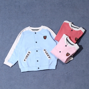 津贝品牌婴幼童装撤柜清仓90-120春秋薄款运动圆领纯棉外套202003