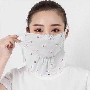 防虫护颈包脸布面罩夏季防蚊两用复古面沙防嗮口罩薄款蒙面女士