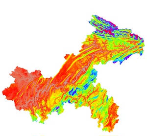 重庆市12.5米高程数据dem制作等高线cad,gis开发,地形图