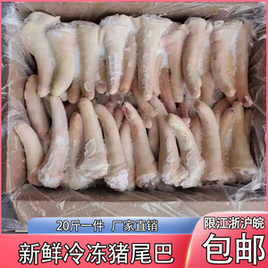 新鲜冷冻猪尾巴 猪尾 商用猪尾巴 猪短尾20斤 生鲜猪尾江浙沪包邮