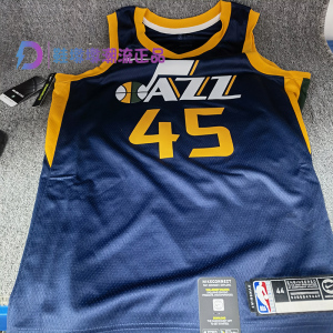 瑕疵品nike mitchell 爵士队 sw球迷版 米切尔45号球衣864513-425