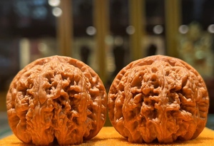 一瓣清心-46精品大粗筋狮子头纯野生平谷大粗筋小众文玩核桃0316