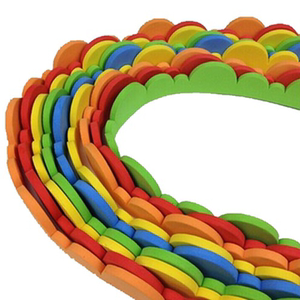 幼儿园环创装饰教室布置主题墙黑板报边框波浪边条泡沫海绵纸墙贴