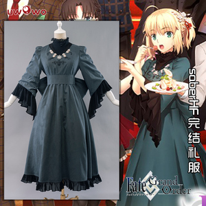 zhouzungeng淘宝fate阿尔托莉雅 吾王 saber cos裙子 十周年礼服
