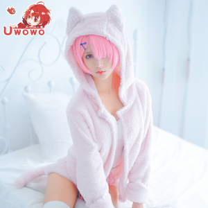 预售uwowo悠窝窝 从零开始的异世界生活蕾姆拉姆猫咪睡衣cos服装