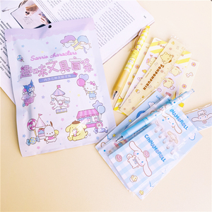 miniso名创优品三丽鸥文具盲袋玉桂狗学生卡通中性笔本子贴纸盲盒