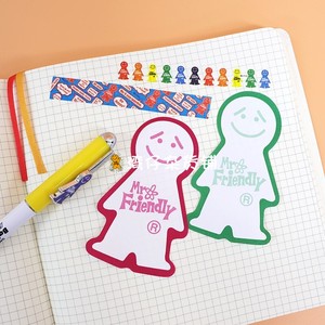 firendly友善先生微笑治愈小人造型便利贴n次贴便签贴