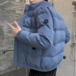 棉衣外套男士2024秋冬季潮牌韩版工装面包服加厚保暖立领羽绒棉服
