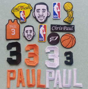 nba球星太阳队3号cp3克里斯保罗 paul logo标志衣服缝补补丁布贴