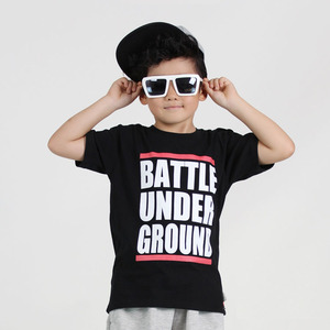 儿童街舞短袖battle潮嘻哈涂鸦t恤纯棉bboy男童popping吸汗练功服