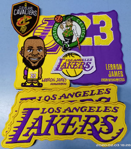 刺绣nba篮球队布贴NBA湖人勇士篮网骑士詹姆斯logo标志衣服补衣贴