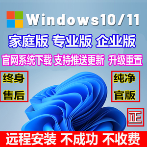 远程重装系统win10win11win7电脑原版纯净专业做系统安装笔记本