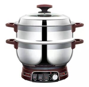 多功能电热锅sus304不锈钢火锅电炒锅家用小家电厨房用具电器正品