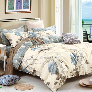 正品美国花雨伞家纺床上用品全棉四件套 似水流年