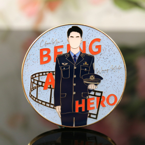 王一博周边冰雨火同款陈宇金属徽章制服应援耶啵明星饭圈生日礼物