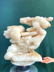 纯天然钟乳石原石摆件石笋观赏石造型石矿物结晶石溶洞奇石收藏品