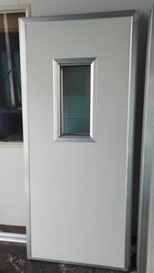 彩钢洁净板门价格铝合金包边带门框厂家净化门彩钢板门洁净车间门