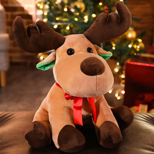 毛绒玩具玩偶麋鹿圣诞节小驯鹿公仔平安夜儿童娃娃圣诞礼物送女生