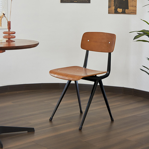 工业风餐椅复古铁艺椅子美式极简咖啡厅酒吧商用凳子餐桌椅子家用