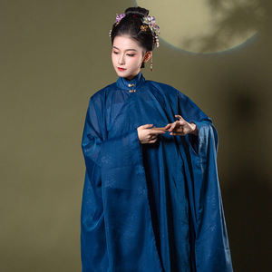 摸鱼儿大放量晚明制立领斜襟对襟烫金花鸟裙绣花原创汉服 全款