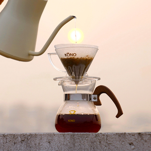 KONO日本咖啡滤杯 v60名门 手冲锥形树脂滴滤萃取过滤漏斗 分享壶