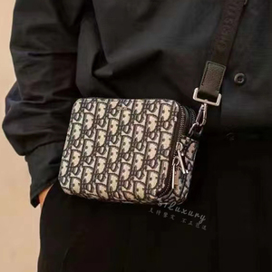 【51】dior迪奥新款oblique老花帆布相机包单肩包手拿包 斜挎包包