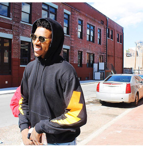 球星尼克杨同款连帽卫衣男闪电大码美式篮球训练运动外套ins潮秋