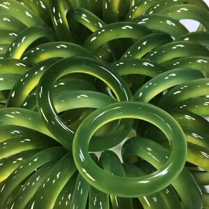 纯天然正品岫玉老坑180料收藏毕业级手镯玉镯直播间选货付款链