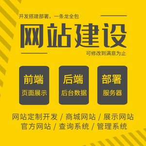 网站建设网页定制与开发建站企业搭建网站软件开发仿站一条龙全包