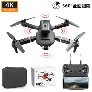 免费换新E100遥控飞机四面避障飞行器4K航拍无人机Drone录像玩具