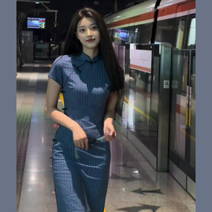 江南风旗袍改良年轻款少女日常可穿复古民国显瘦气质新中式连衣裙