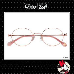 zoff佐芙眼镜disney迪士尼mickey&minnie金属全框近视镜zf202008